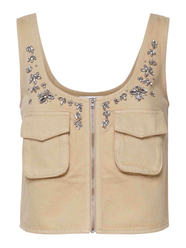 Self Portrait Top - Beige