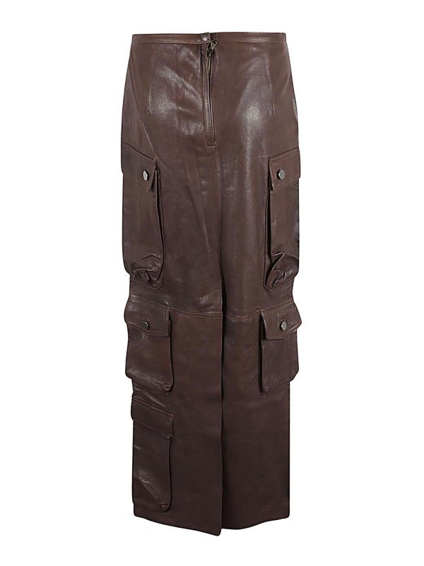 Fermas. club Jupe Midi - Marron