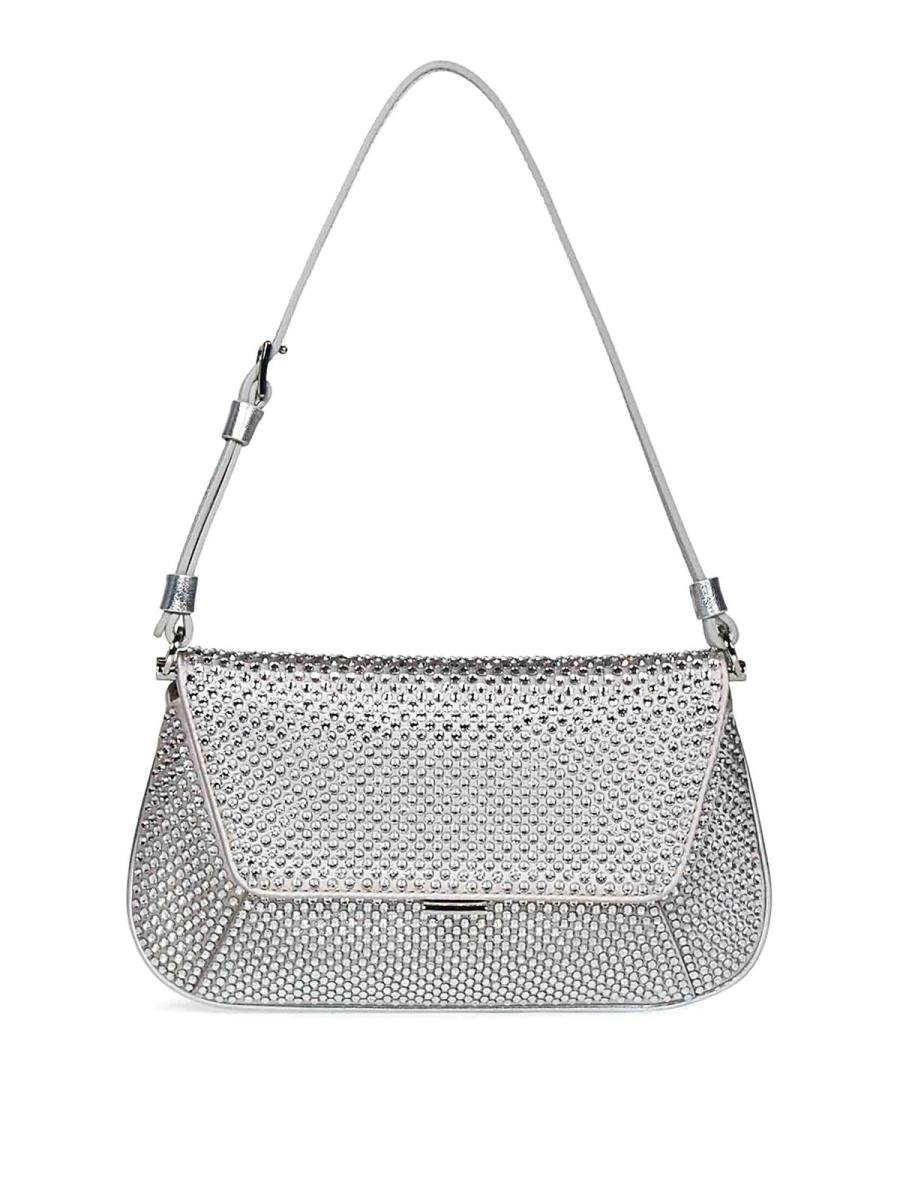 Amina Muaddi Sac Bandoulière - Argent