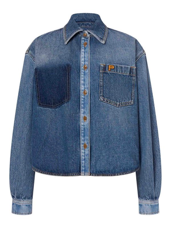 Philosophy di Lorenzo Serafini Chemise - Bleu