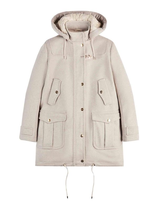 Fay Manteau Au Genou - Gris