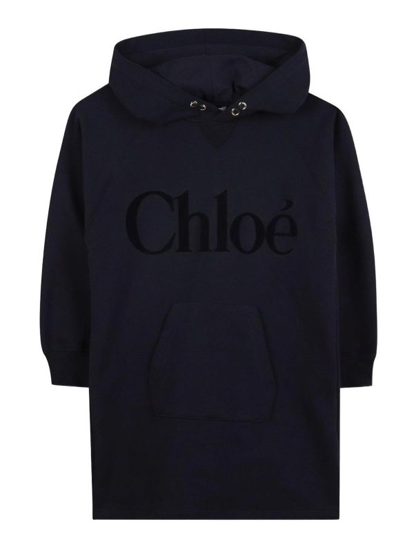 Chloe' Robe Au Genou - Bleu