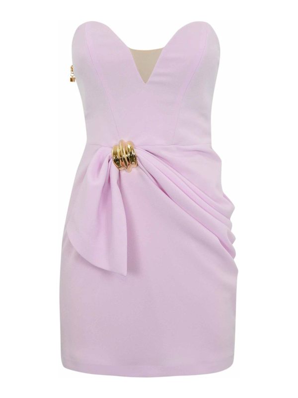 Elisabetta Franchi Robe Au Genou - Rose