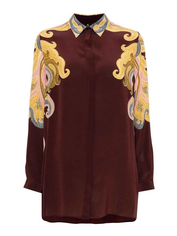 Etro Chemise - Rouge Brun
