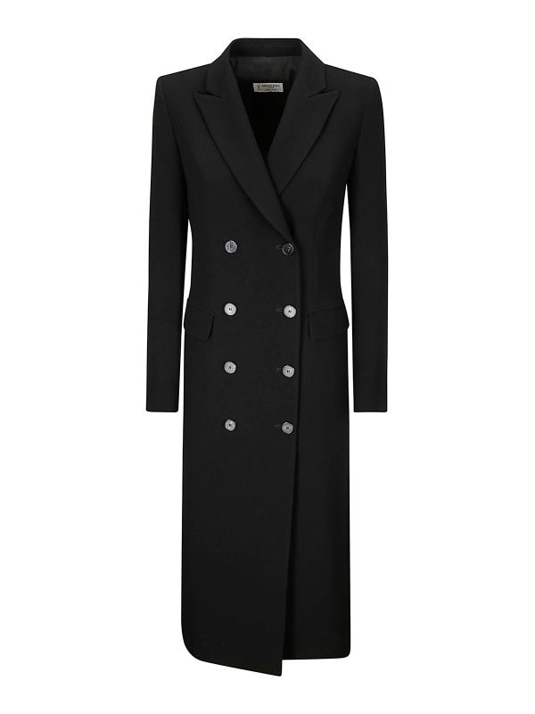 Alberto Biani Manteau Court - Noir
