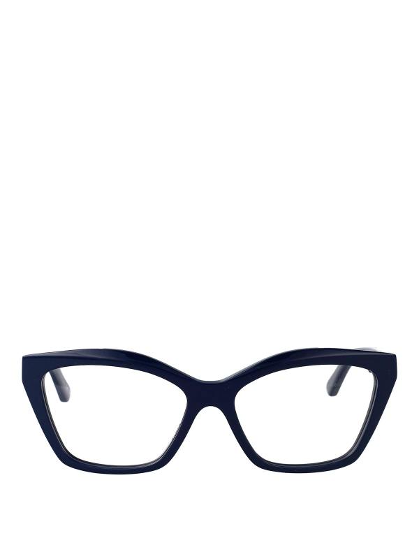 Balenciaga Lunettes De Soleil - Bleu