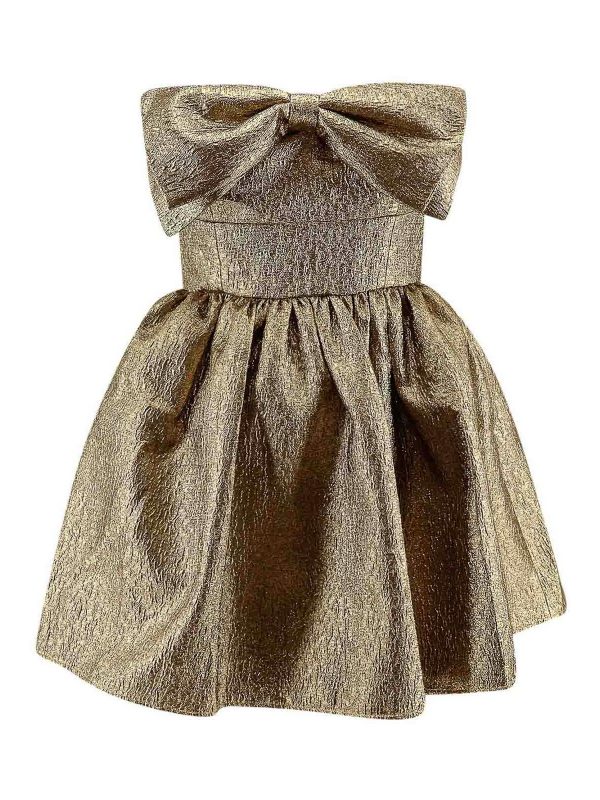 Self Portrait Robe Courte - Or