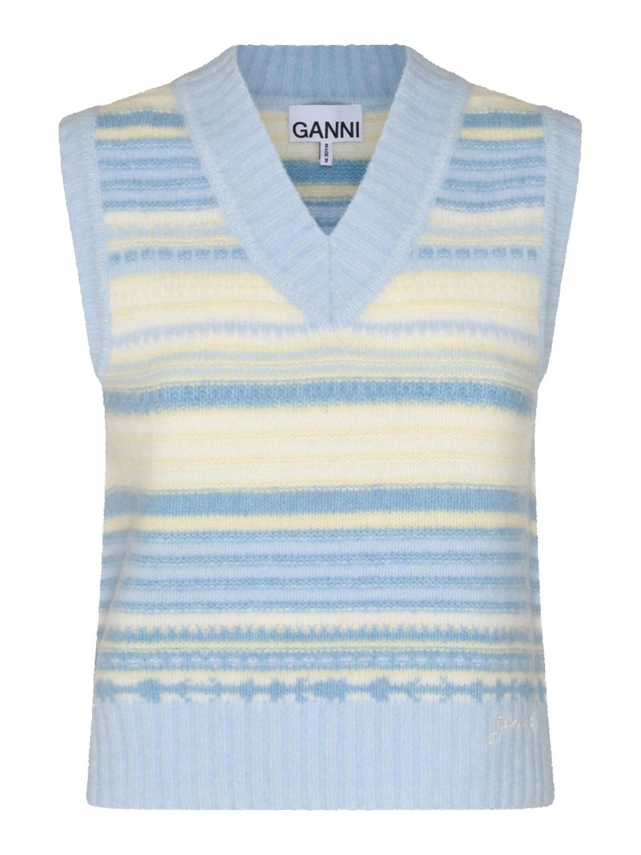 Ganni Cardigan - Bleu