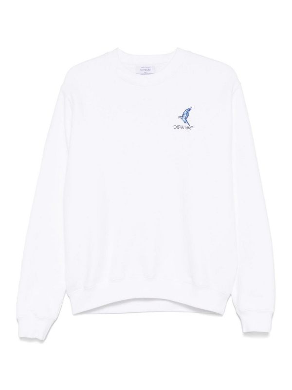 Off-White Pull Col Rond - Blanc