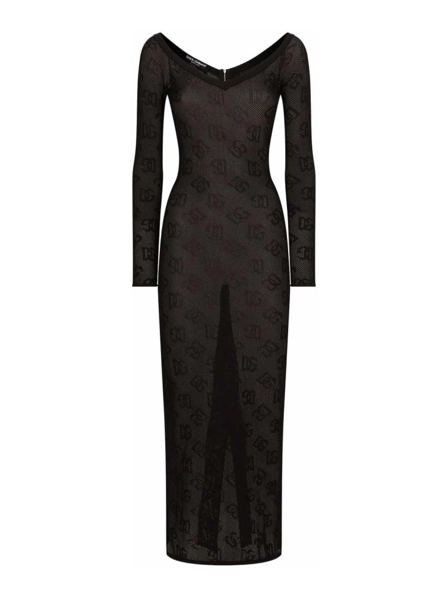 Dolce & Gabbana Maxi Robe - Noir