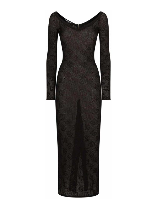 Dolce & Gabbana Maxi Robe - Noir