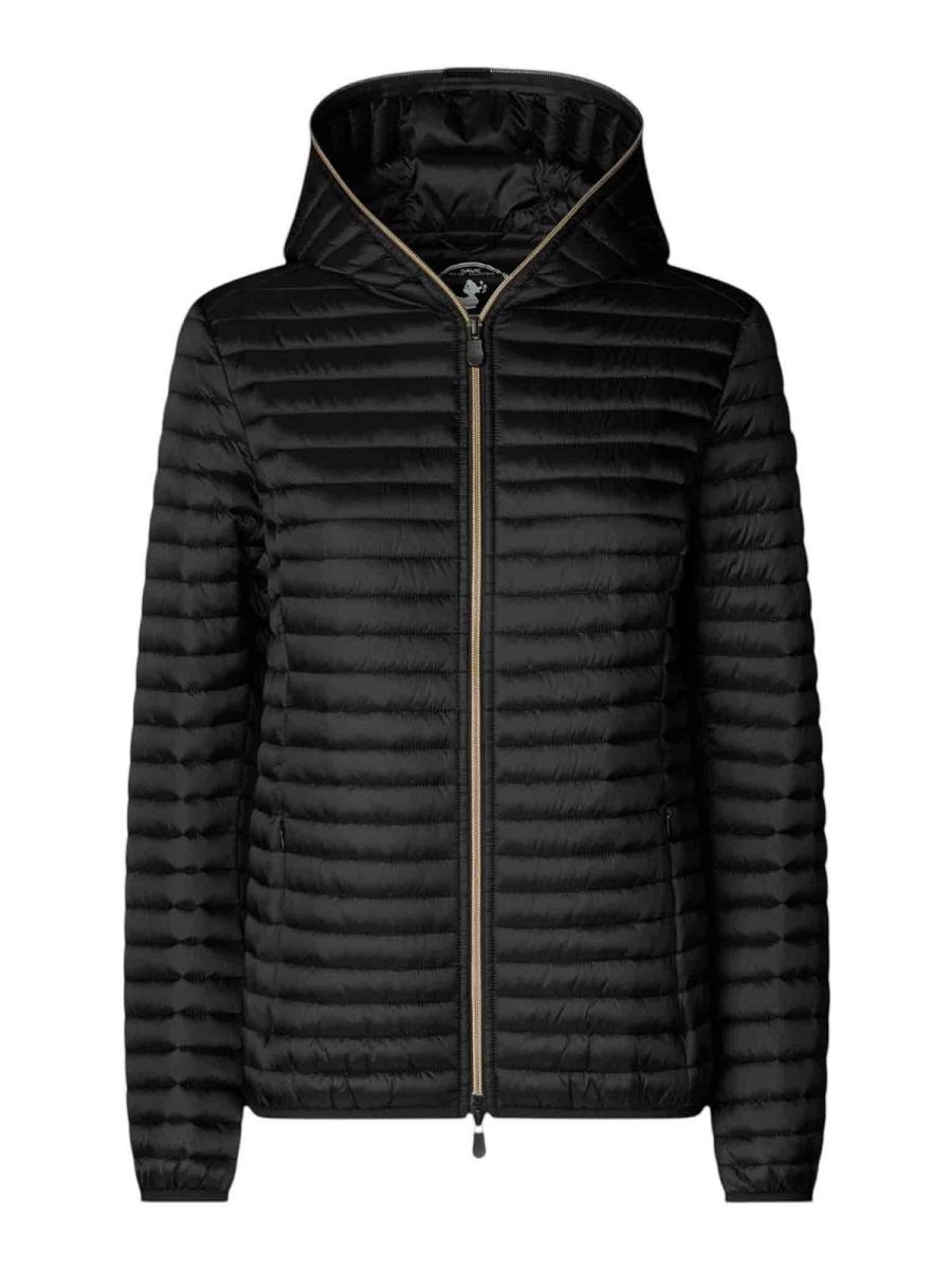 Save the Duck Manteau Au Genou - Noir