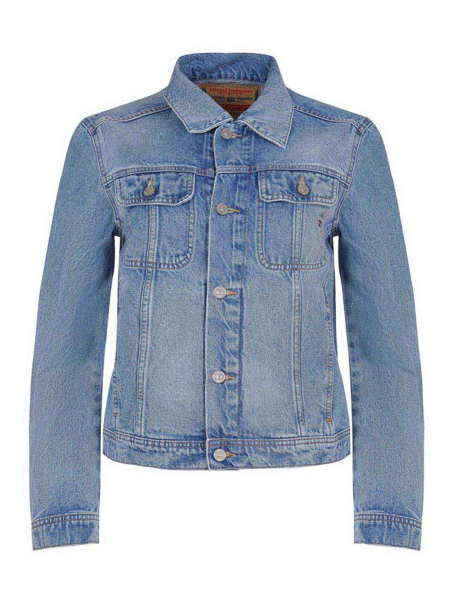 Diesel Veste En Jean - Bleu