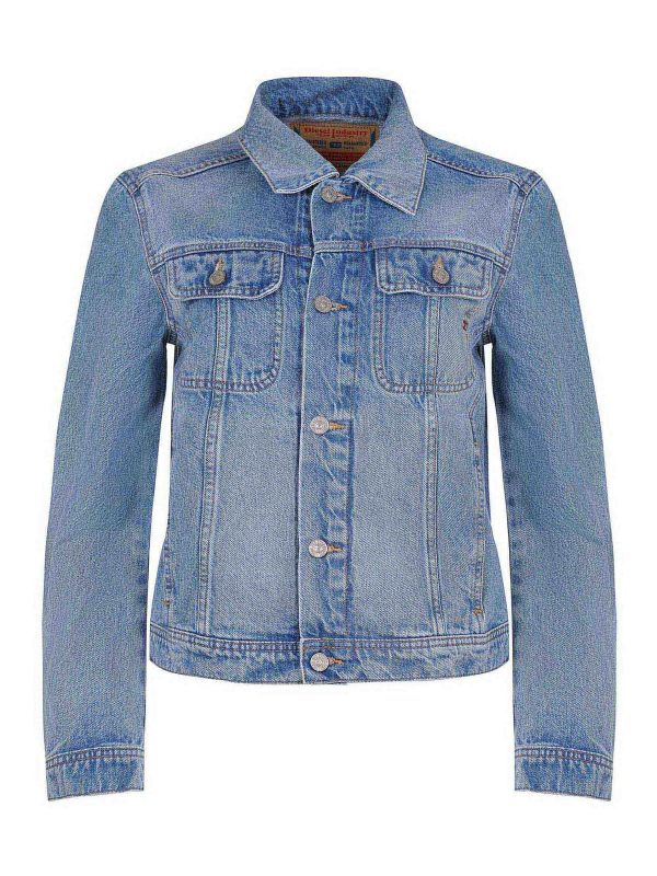 Diesel Veste En Jean - Bleu