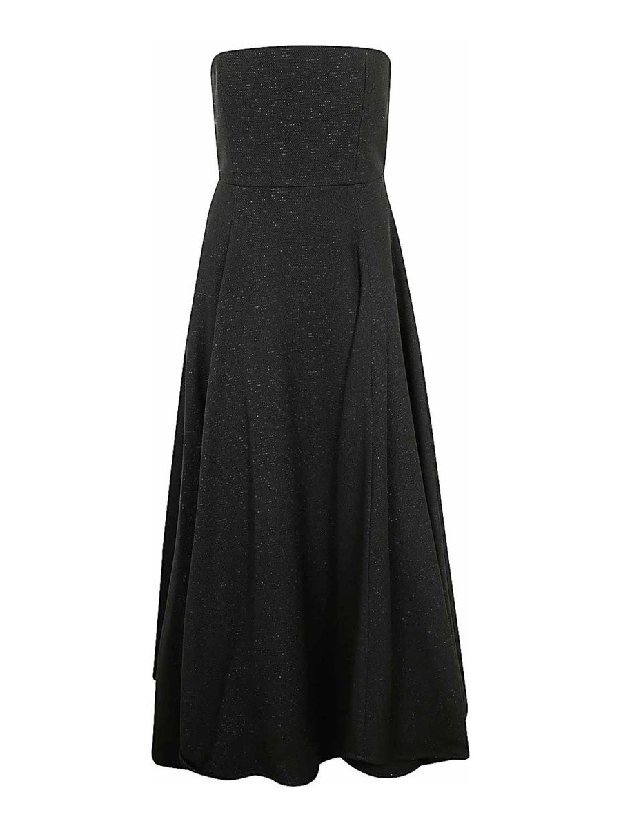 Emporio Armani Robe Au Genou - Noir