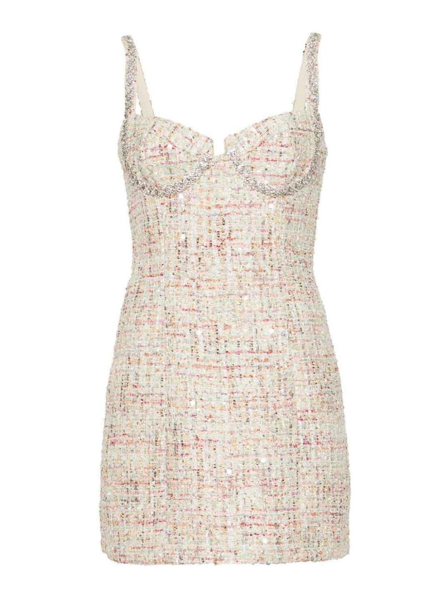 Self Portrait Robe Courte - Multicolore