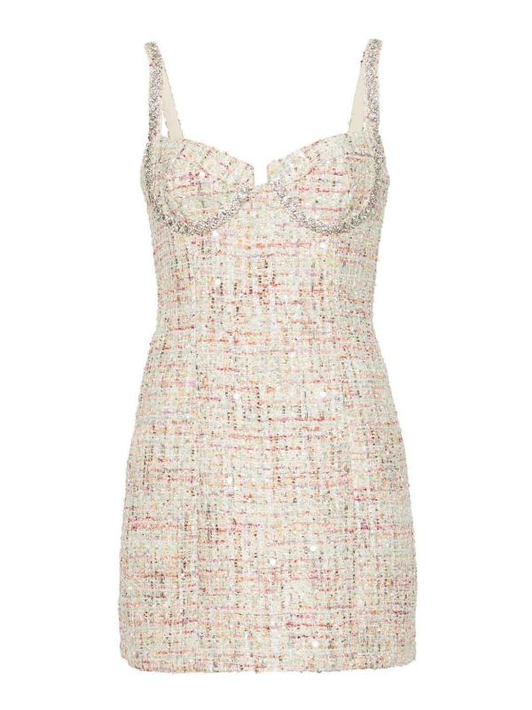 Self Portrait Robe Courte - Multicolore