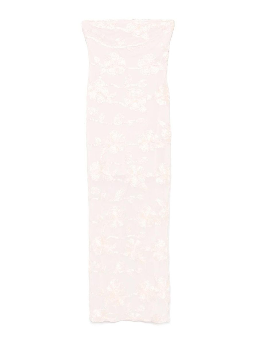 Rotate Birger Christensen Maxi Robe - Couleur Chair