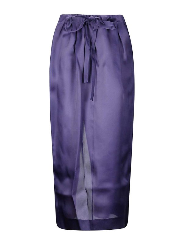 Khaite Jupe Midi - Bleu