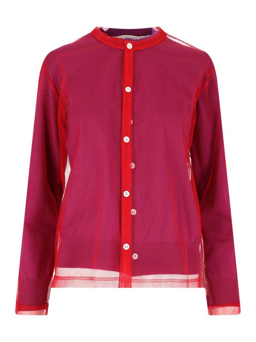 Comme Des Garcons Cardigan - Violet