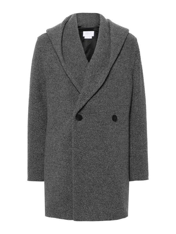 Harris Wharf London Manteau Court - Gris