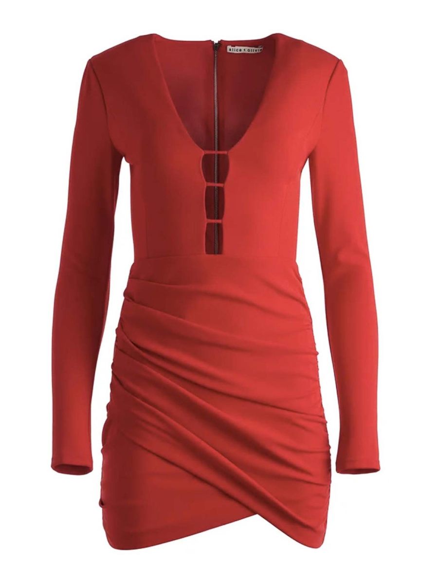 Alice+Olivia Robe Courte - Rouge