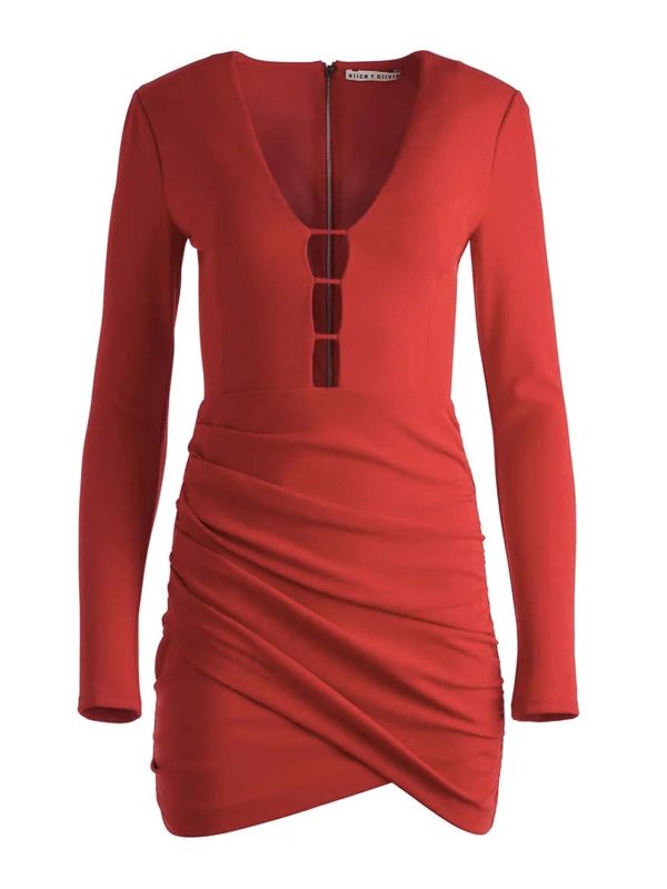 Alice+Olivia Robe Courte - Rouge