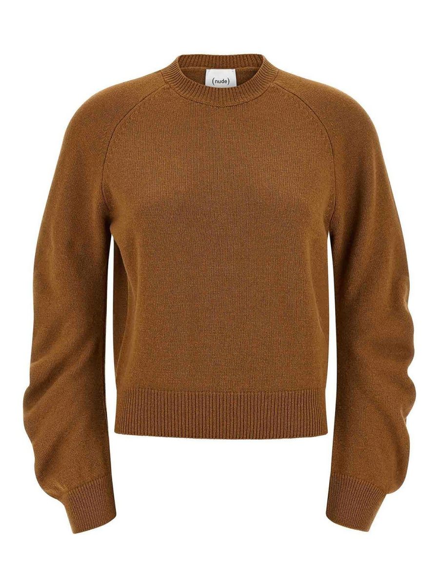 Nude Pull Col Rond - Marron