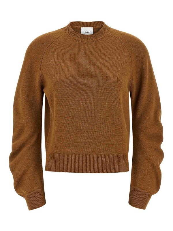 Nude Pull Col Rond - Marron