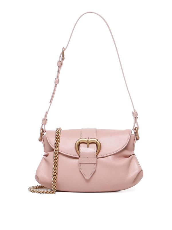 Pinko Sac Porté Épaule - Rose Clair
