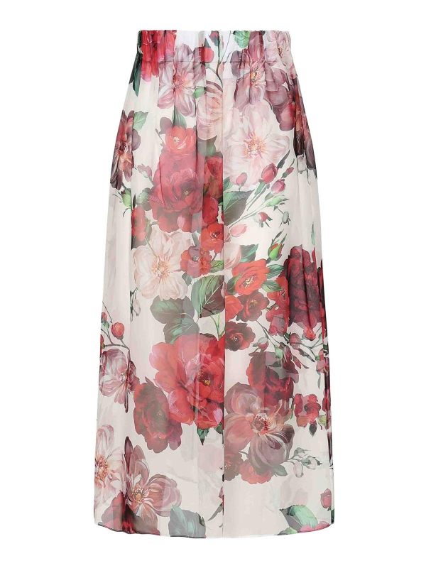 Dolce & Gabbana Jupe Midi - Blanc