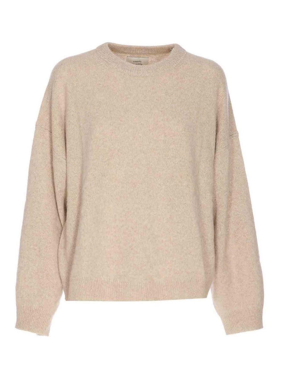 Loulou Studio Pull Col Rond - Beige