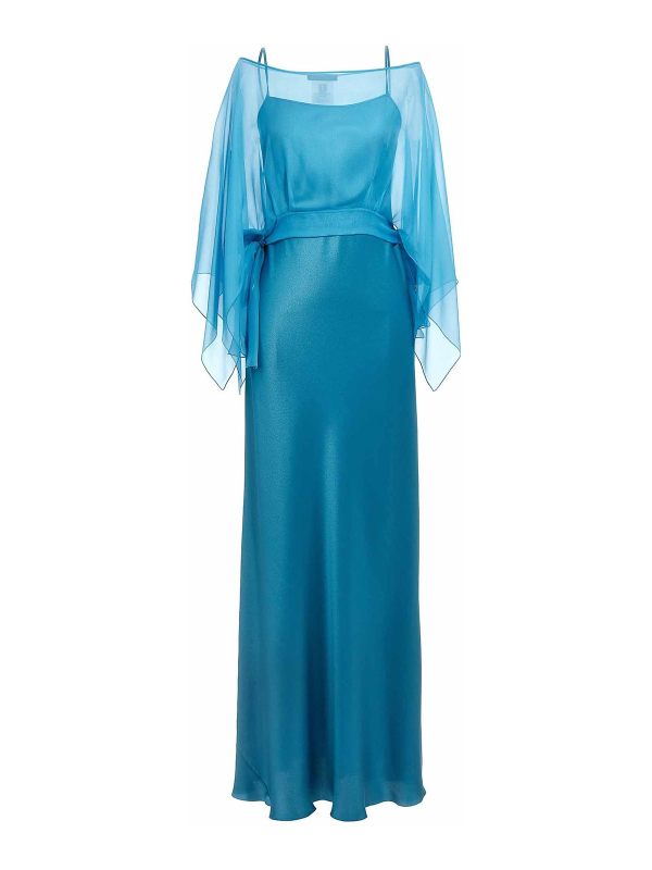 Alberta Ferretti Robe Au Genou - Bleu