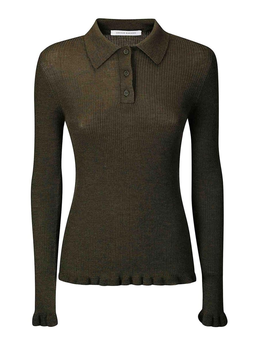 Cecilie Bahnsen Top - Gris