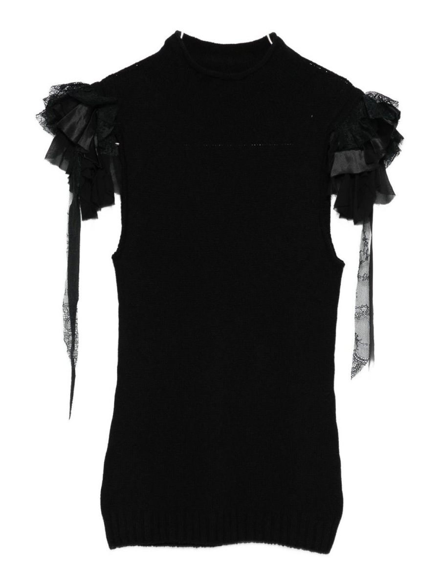 Alberta Ferretti Top - Noir