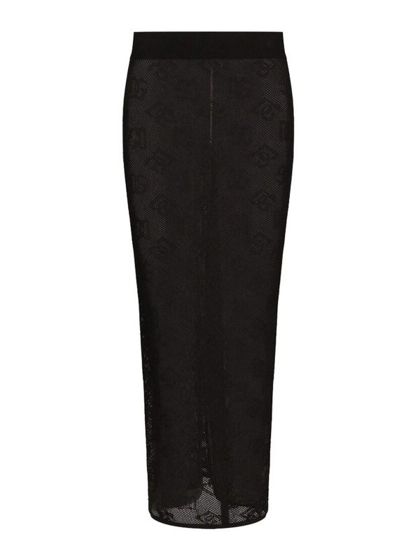 Dolce & Gabbana Jupe Midi - Noir