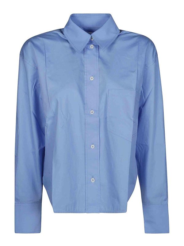 Victoria Beckham Chemise - Bleu Clair