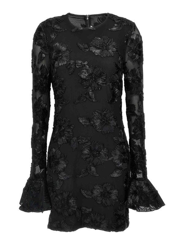 Rotate Birger Christensen Robe Courte - Noir