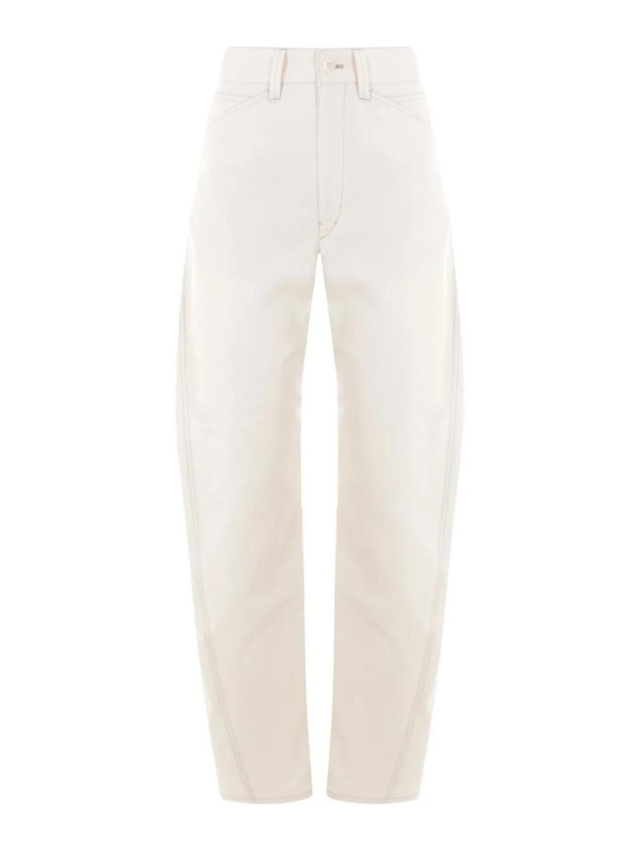 Lemaire Pantalons Décontractés - Blanc