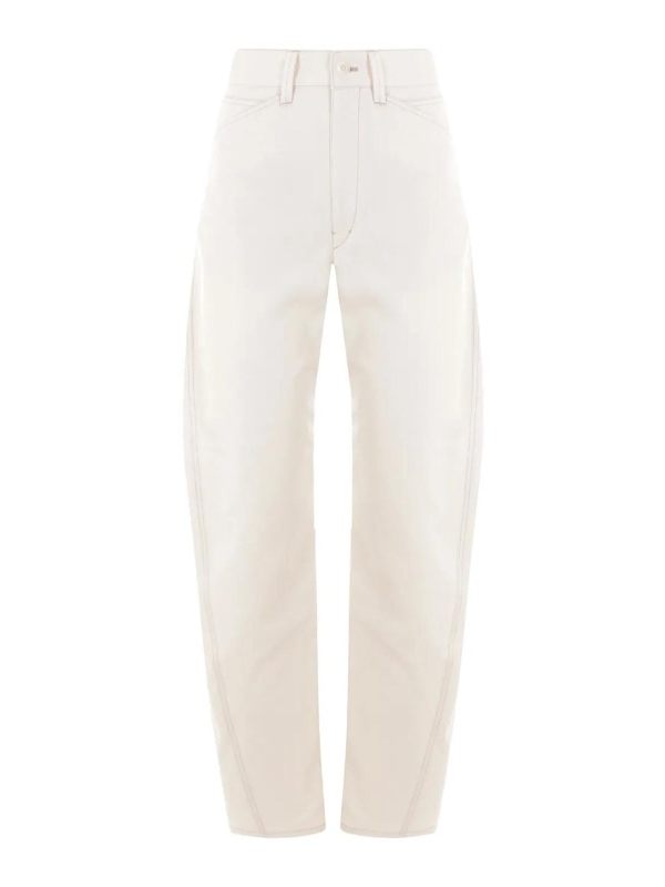 Lemaire Pantalons Décontractés - Blanc