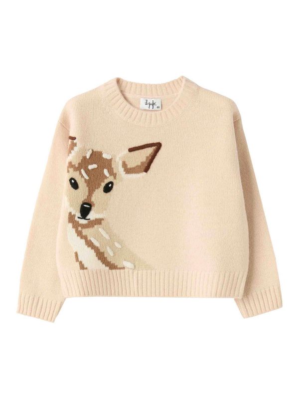 Il Gufo Pull Col Bateau - Beige