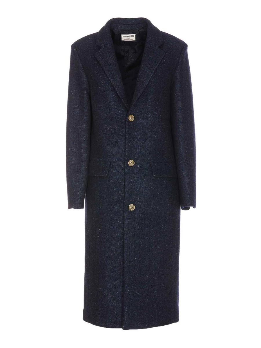 Zadig & Voltaire Manteau Court - Bleu