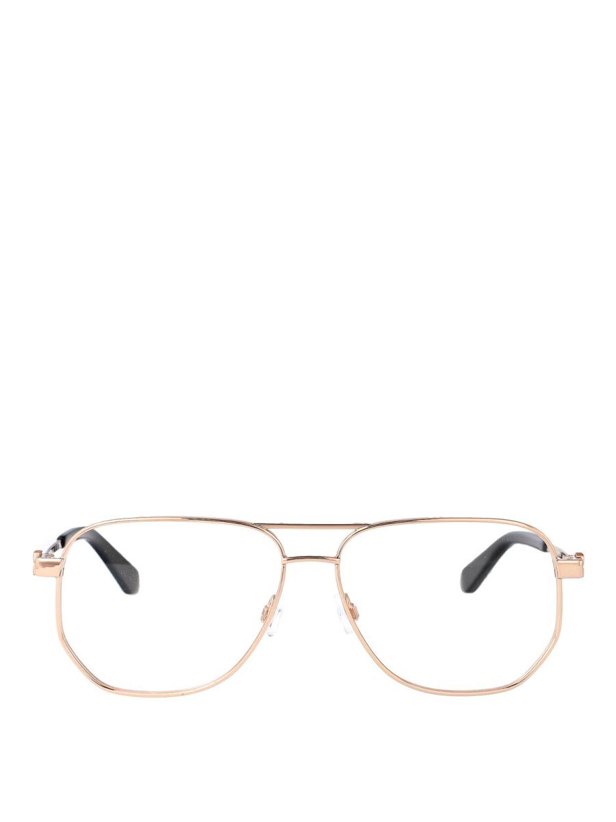 Off-White Lunettes De Soleil - Or