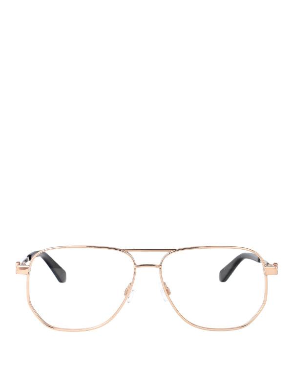 Off-White Lunettes De Soleil - Or
