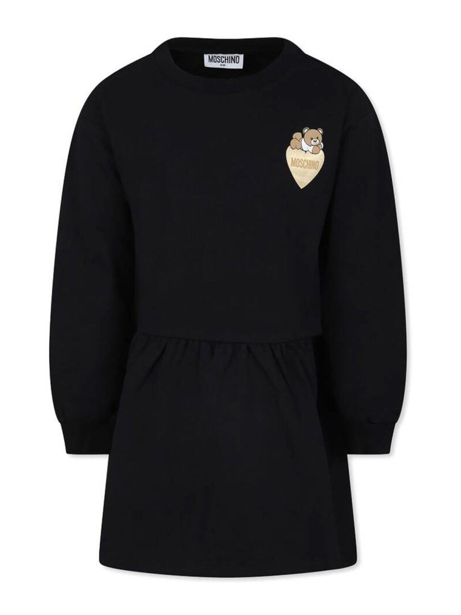 Moschino Kids Maxi Robe - Noir