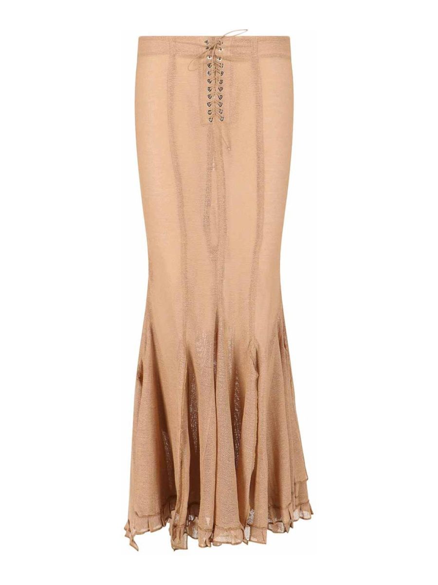 Ludovic De Saint Sernin Jupe Midi - Beige