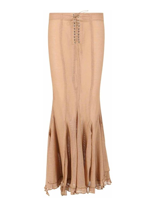 Ludovic De Saint Sernin Jupe Midi - Beige