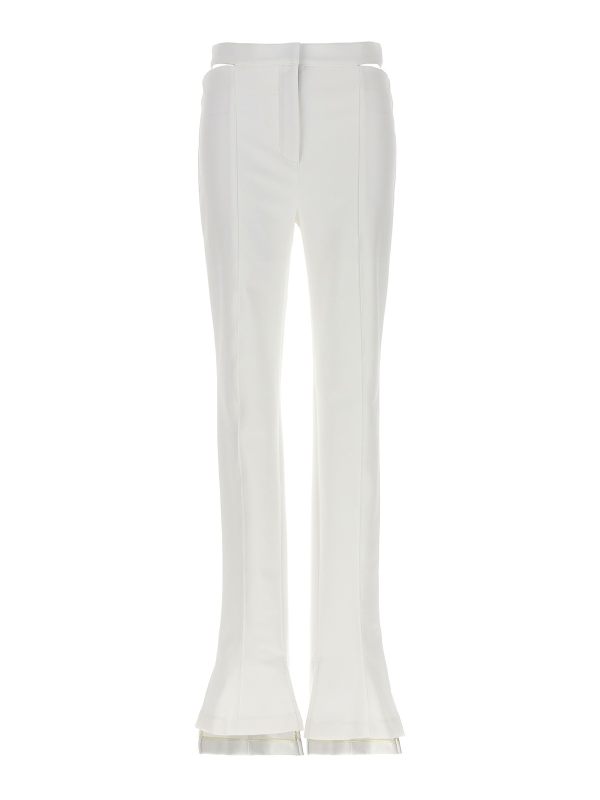 Mugler Pantalons Décontractés - Blanc
