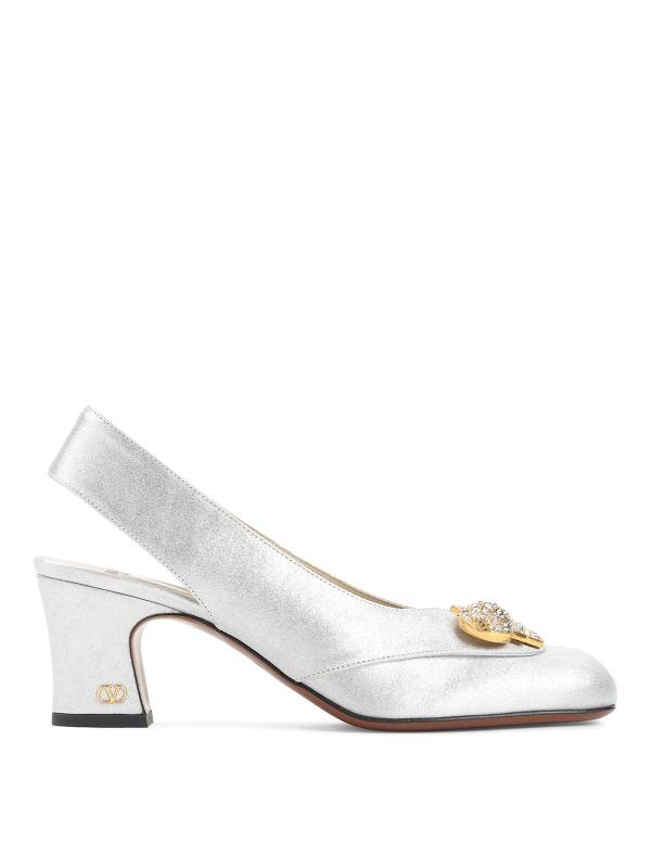 Valentino Garavani Chaussures À Talon - Argent