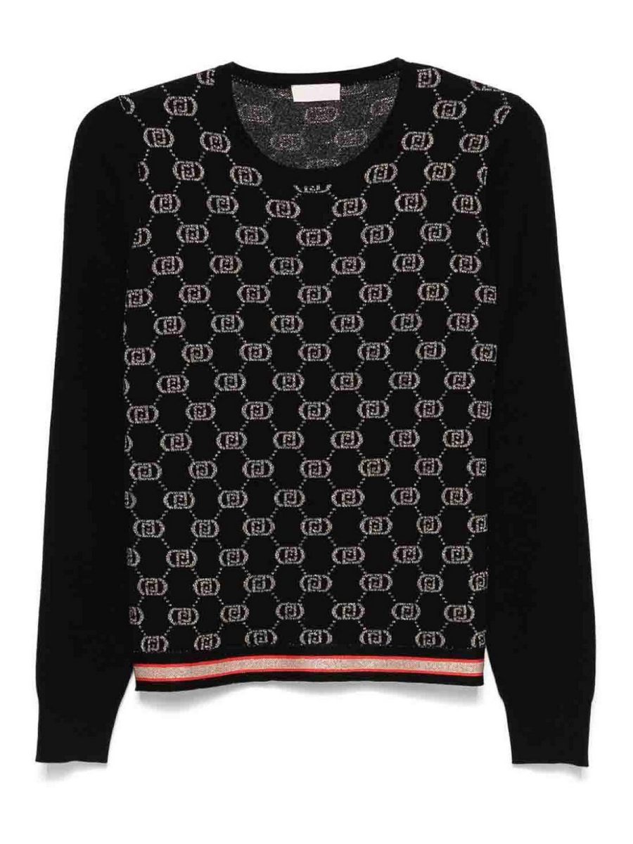 Liu Jo Pull Col Rond - Noir